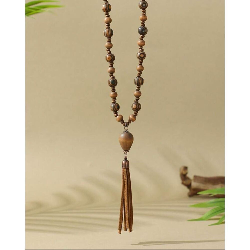 Wooden Beaded Necklace